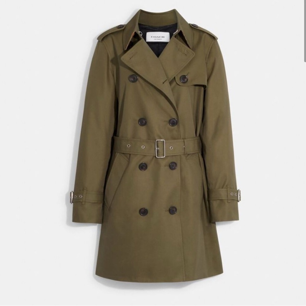 COACH NWOT - Olive Trench Coat